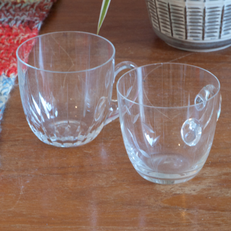 Vintage kristallen theeglazen